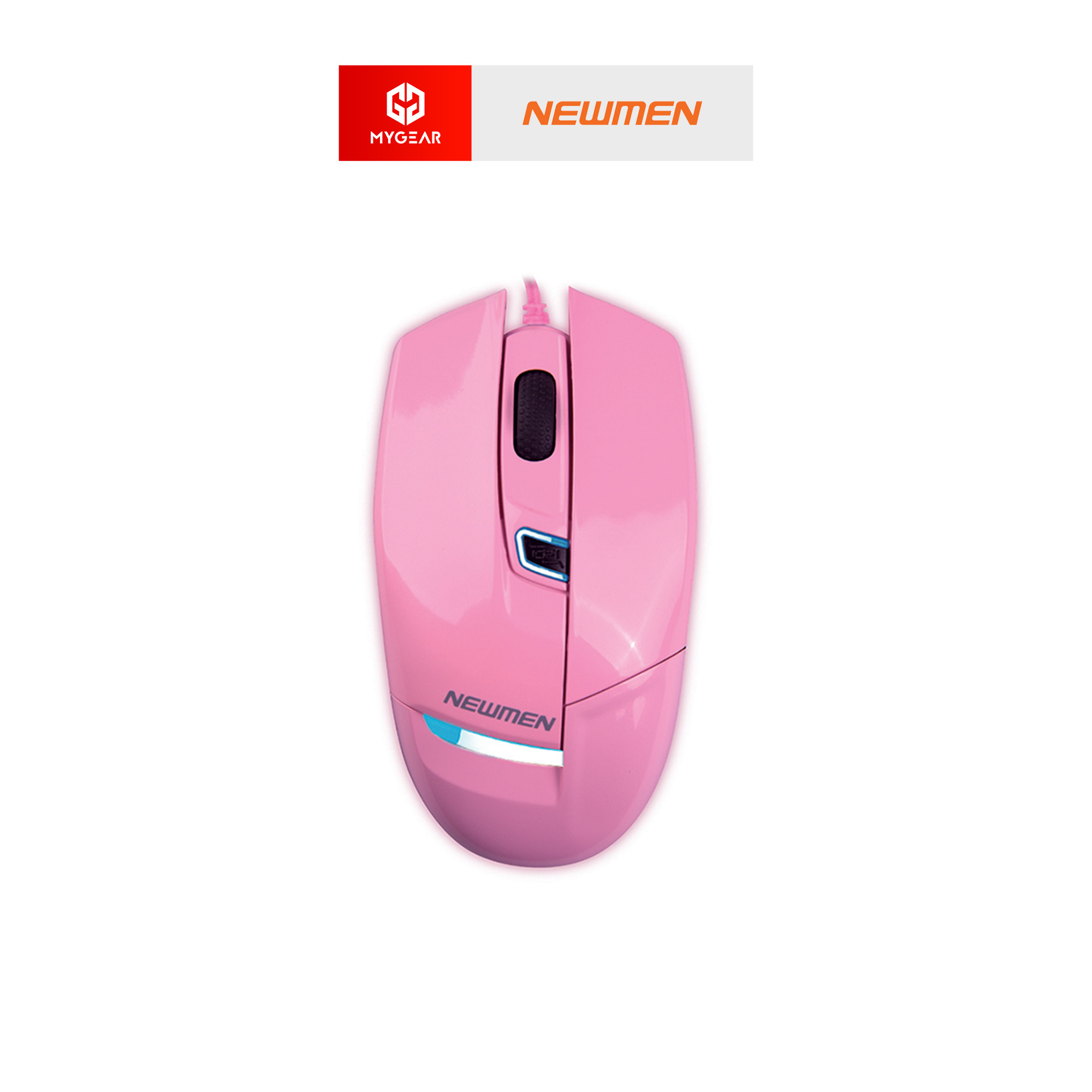 Chuột Newmen G10+ được thiết kế đẹp mắt với tông màu hồng nổi bật