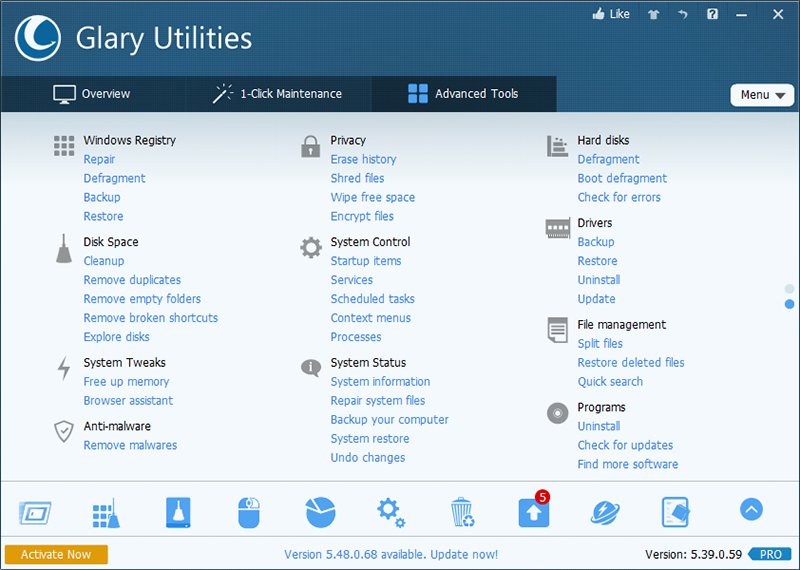 Phần mềm Glary Utilities Pro