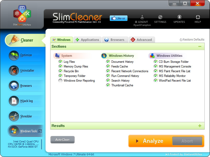 Phần mềm SlimCleaner