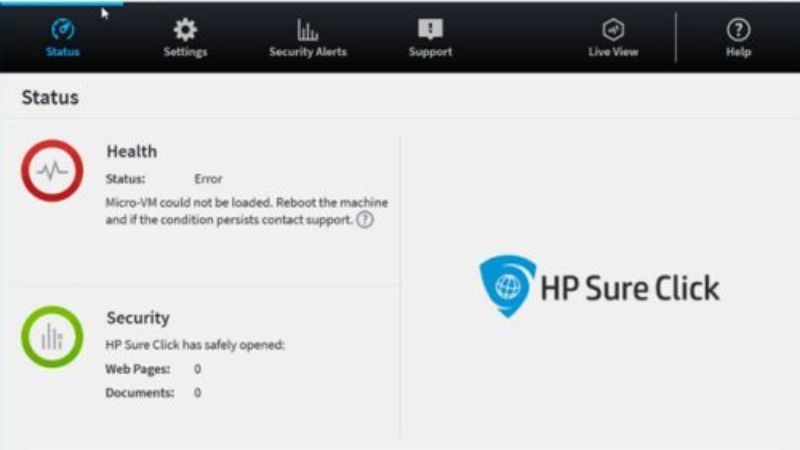 Tính năng HP Sure Click sẽ bảo vệ PC của bạn