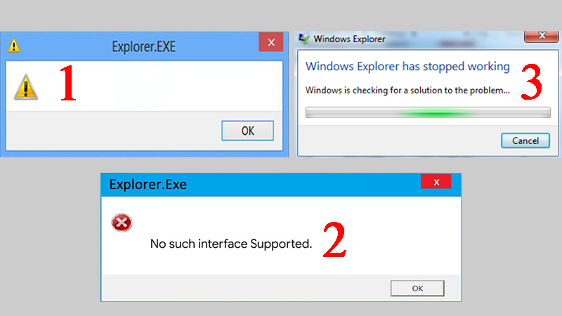 Dấu hiệu nhận biết của lỗi File Explorer trên Windows 10