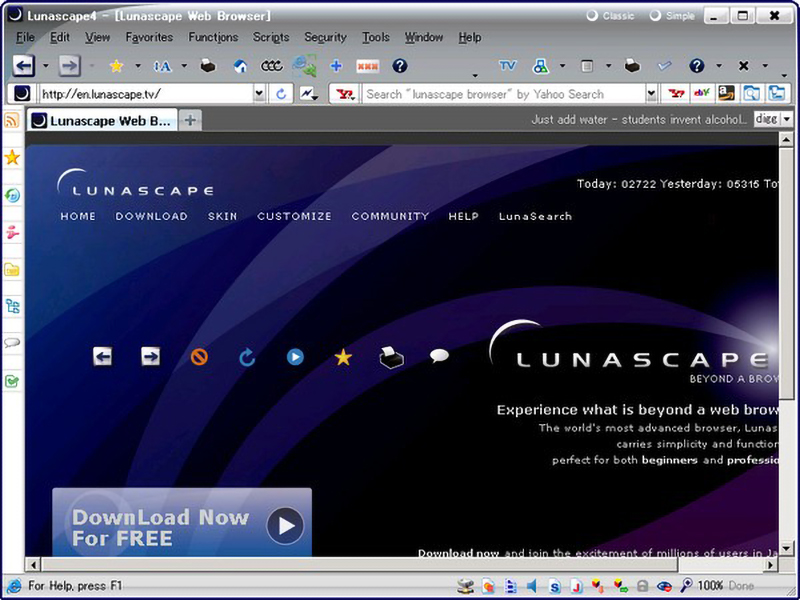 Lunascape là một trình duyệt web tích hợp công nghệ Gecko