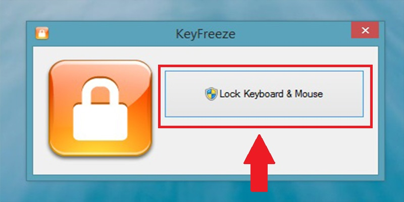 Click chọn Lock Keyboard & Mouse