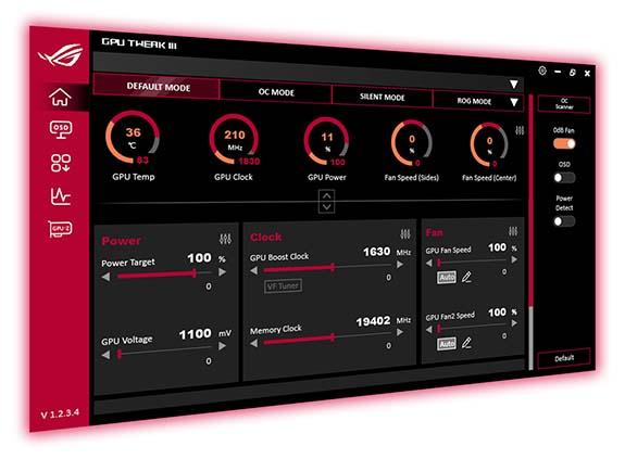 Phần mềm GPU Tweak II