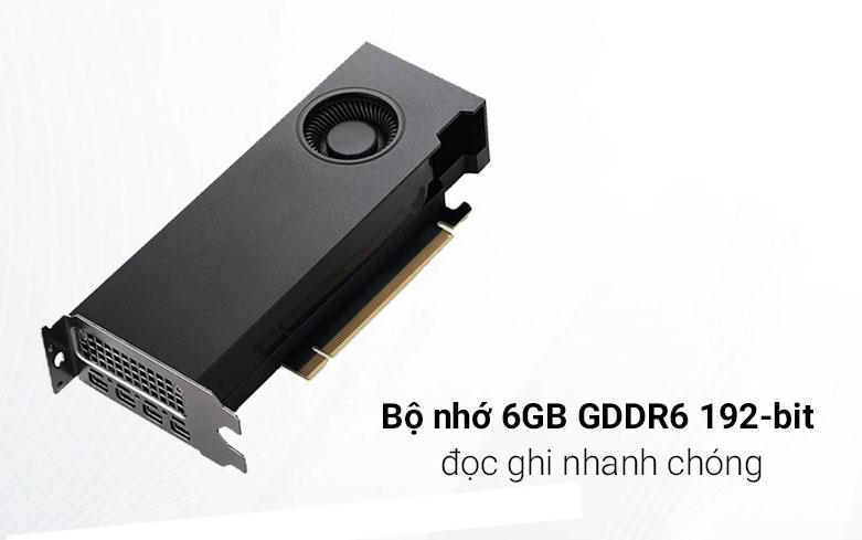 Bộ nhớ 6GB GDDR6 tốc độ cao