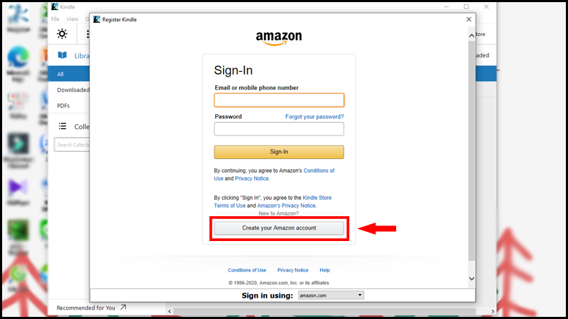 Ô Create your Amazon account