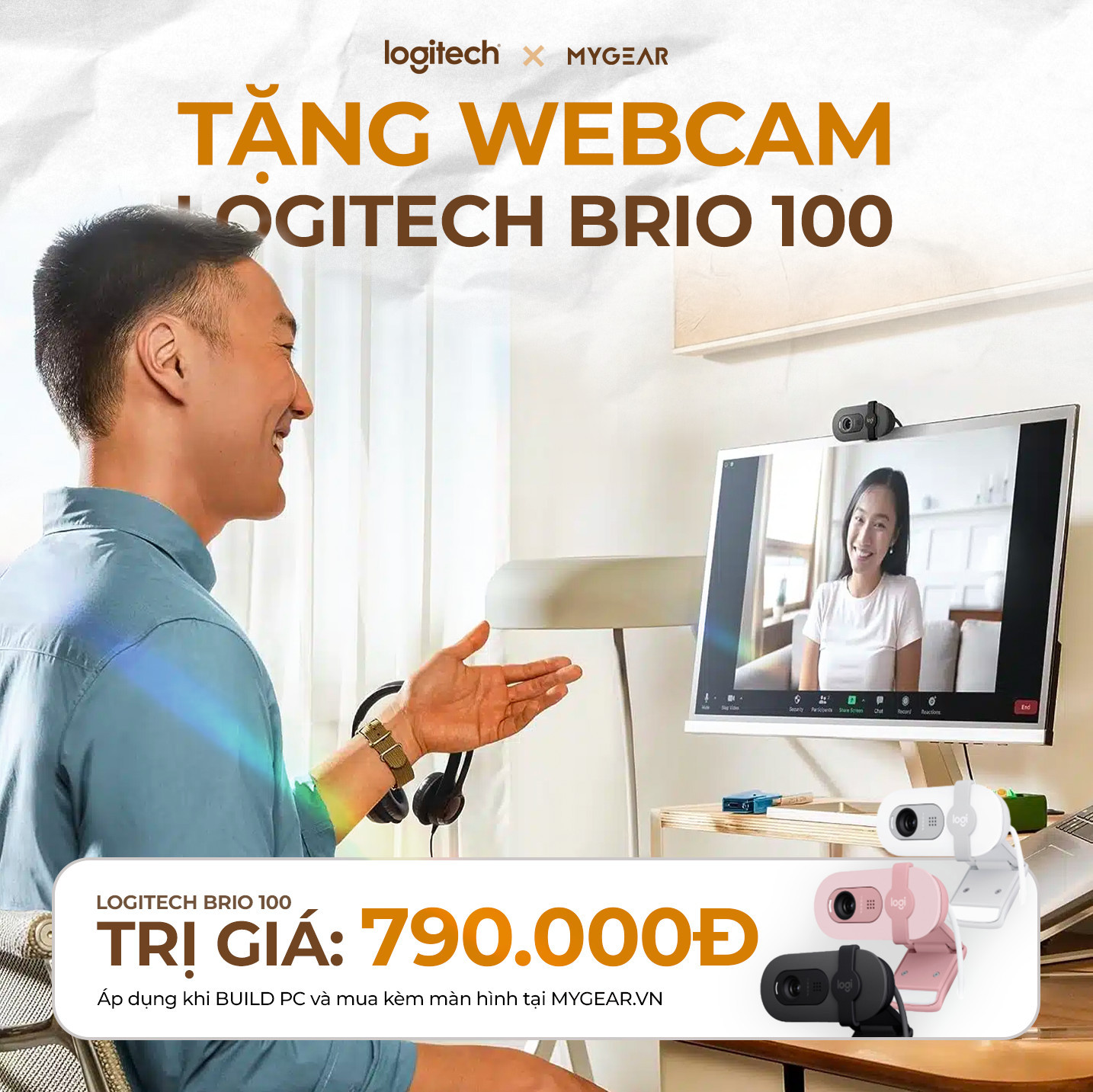 BUILD PC TRÊN 20 TRIỆU - NHẬN NGAY WEBCAM BRIO 100
