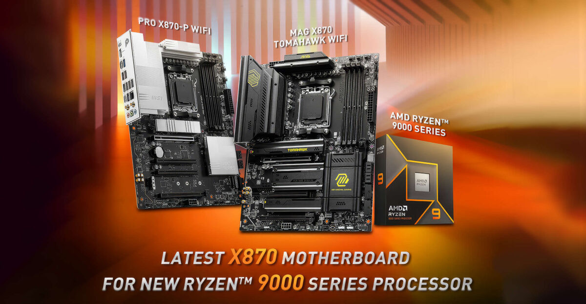 MSI ra mắt các bo mạch chủ MAG X870 Tomahawk và Pro X870-P dành cho dòng Ryzen 9000 series.
