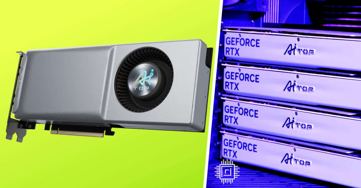 Gigabyte giới thiệu card đồ họa GeForce RTX 4070 TI SUPER AI-TOP với hệ thống làm mát kiểu 