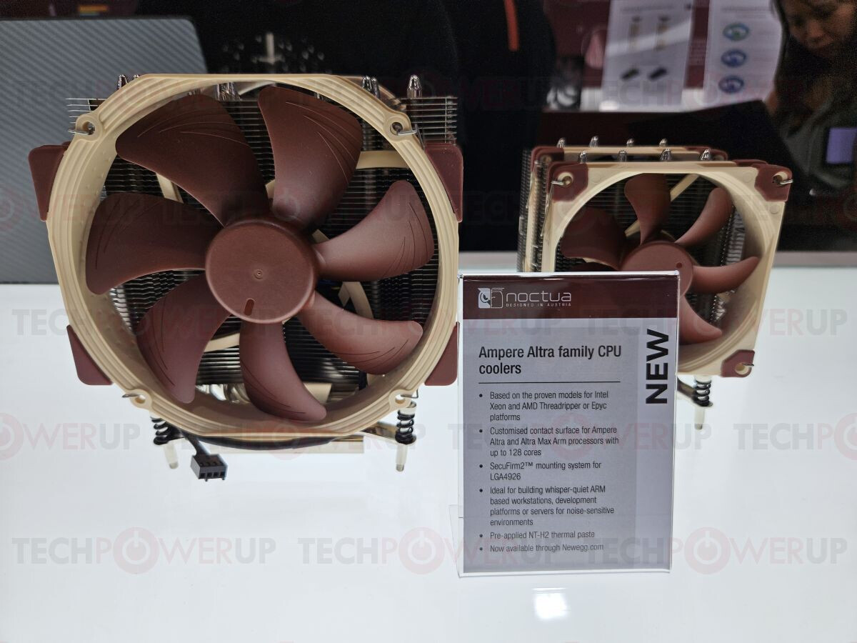 Noctua đã trình diễn các bộ tản nhiệt CPU Ampere Altra và NVIDIA GH200 tại Computex 2024.