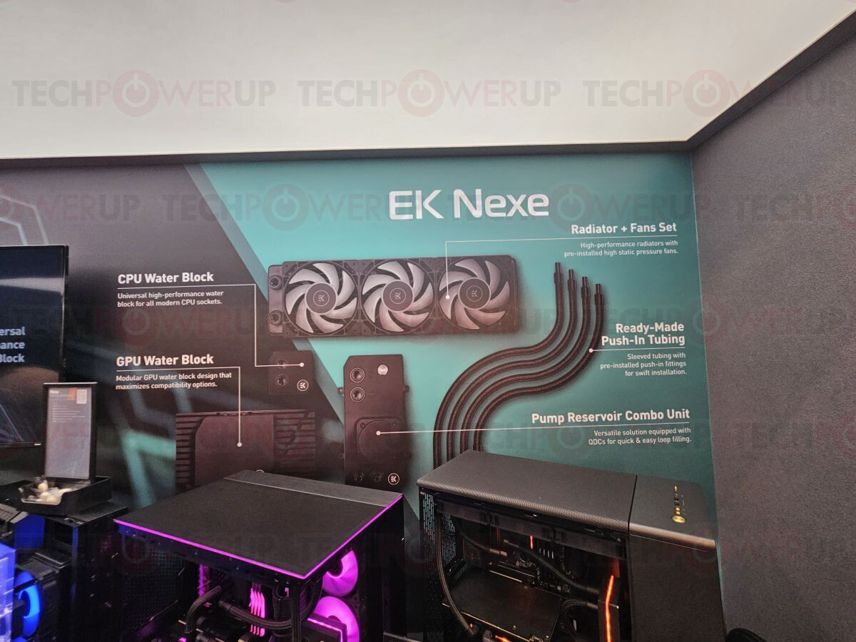 EK vừa ra mắt dòng sản phẩm làm mát bằng chất lỏng mới EK Nexe tại Computex 2024.