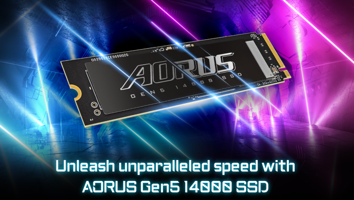 Công ty Gigabyte ra mắt ổ SSD AORUS Gen5 14000 siêu tốc, dung lượng lên tới 4 TB và tốc độ lên tới 14.5 GB/s