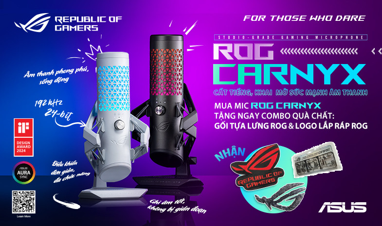 ROG CARNYX Cất Tiếng, Khai Mở Sức Mạnh Âm Thanh