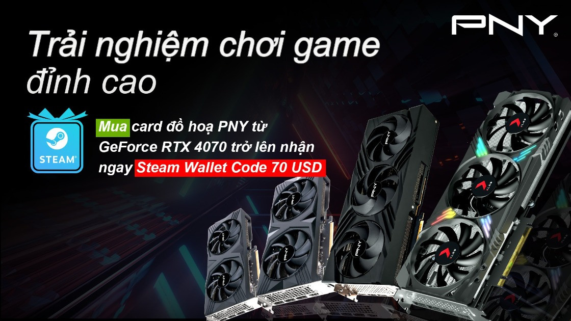 Trải nghiệm chơi game đỉnh cao với Card đồ họa PNY