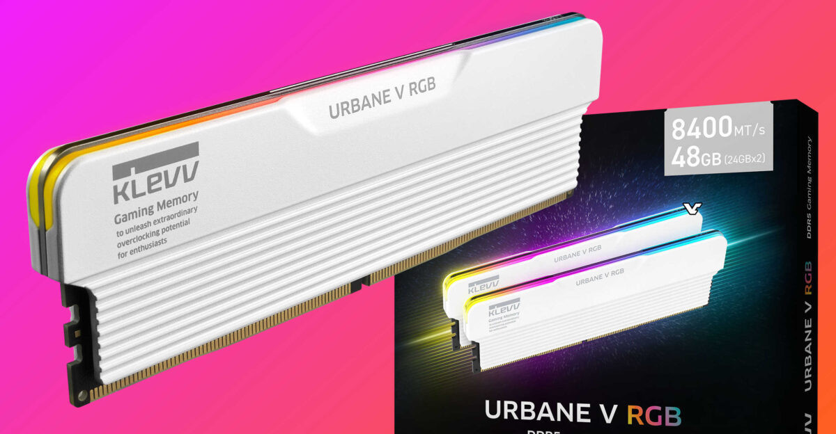 KLEVV ra mắt bộ nhớ Urbane V RGB DDR5 với tốc độ lên đến 8400 MT/s