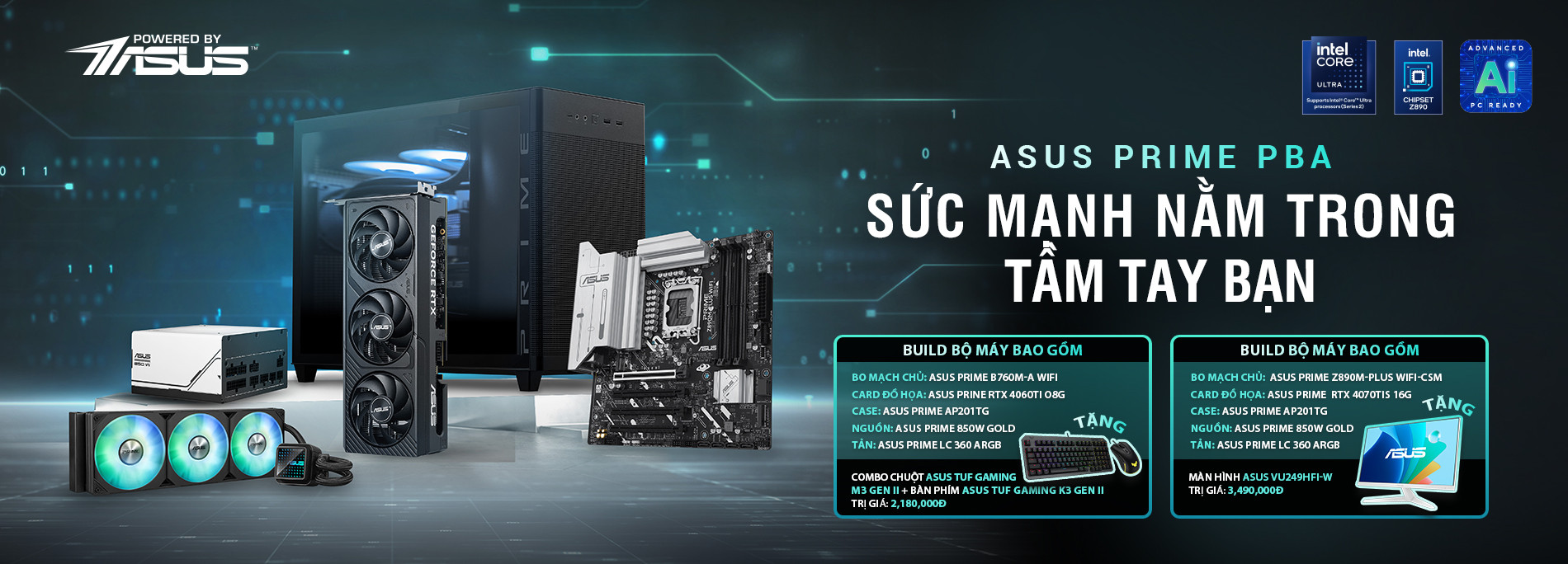 ASUS PRIME PBA - SỨC MẠNH NẰM TRONG TẦM TAY BẠN