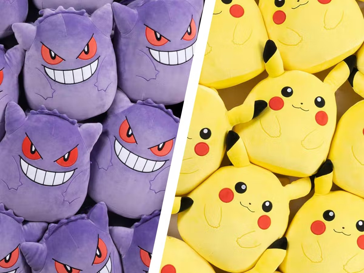 Pokemon Pikachu và Gengar Squishmallows được tìm thấy tại Walmart