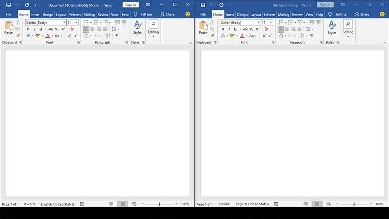 Hướng dẫn cách mở 2 file Word cùng lúc trên màn hình máy tính đơn giản, chi tiết