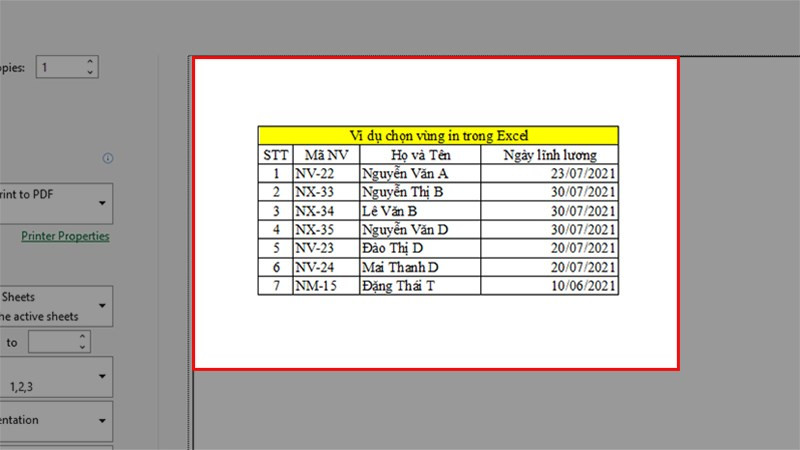 Hướng dẫn in 1 vùng chọn trong Microsoft Excel đơn giản, chi tiết có video hướng dẫn