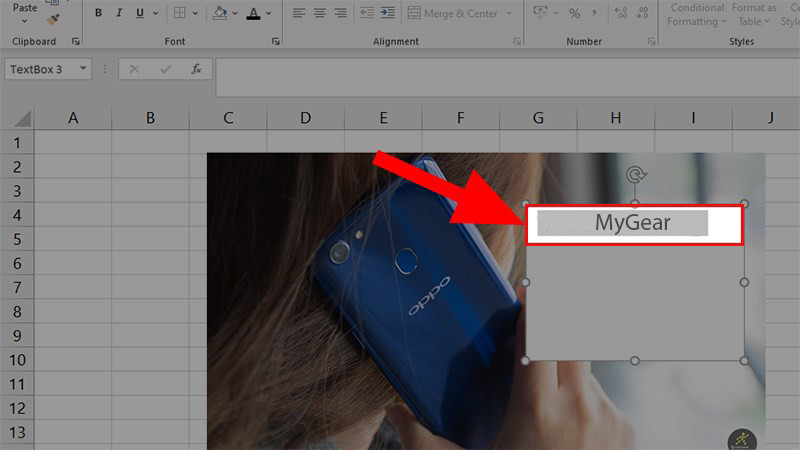 Hướng dẫn viết chữ, chèn chữ vào ảnh trong Microsoft Excel có video hướng dẫn