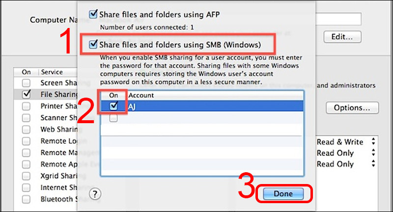 Mách bạn cách chia sẻ file giữa máy Mac và Windows đơn giản, nhanh chóng