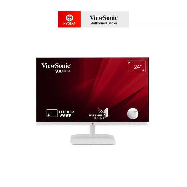 Màn hình máy tính ViewSonic VA2430-H-W-6 24 inch FHD VA 60Hz (VGA, HDMI) Trắng