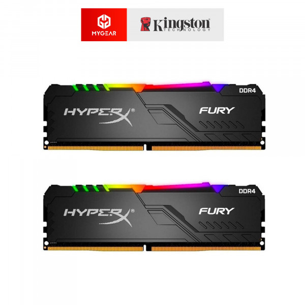 Bộ nhớ Ram PC Kingston Fury Beast RGB 16GB_KF436C17BBAK2/8 (2x8GB) DDR4 3600MHz Black