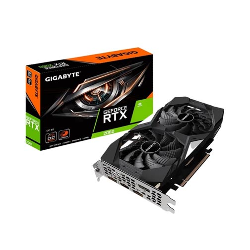 Card màn hình Gigabyte Geforce RTX 2060 2 Fan 6G - Like New