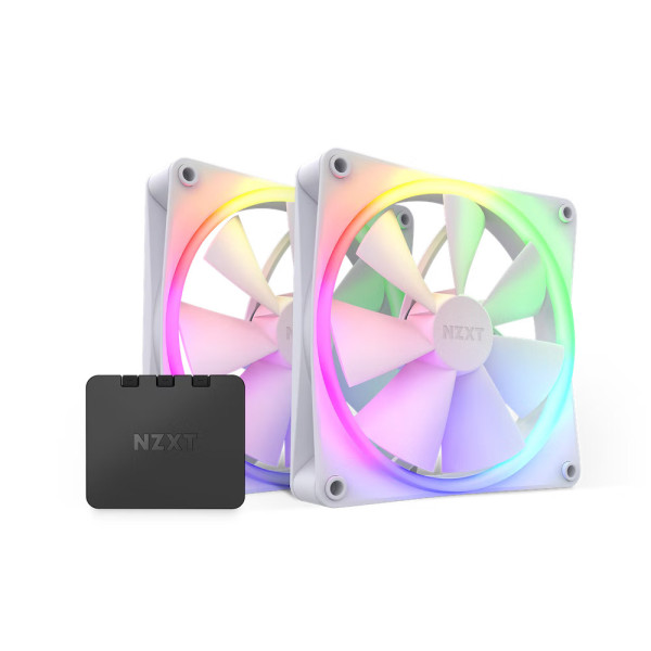 Bộ 2 fan case NZXT F140RGB (White)