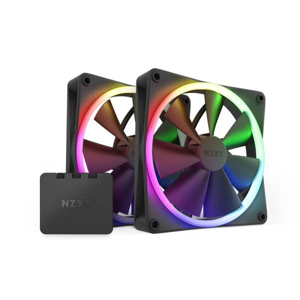 Bộ 2 fan case NZXT F140RGB (Black)