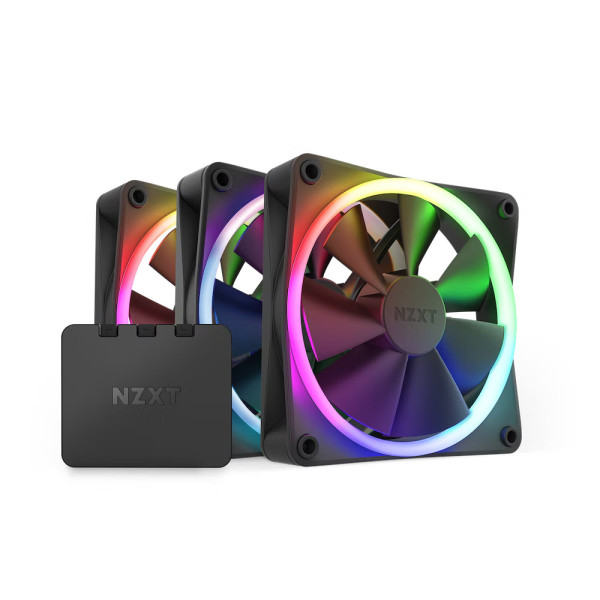 Bộ 3 fan case NZXT F120RGB (Black)