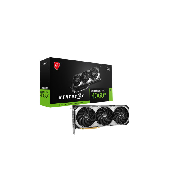 Card màn hình MSI GeForce RTX™ 4060 Ti VENTUS 3X BLACK 8G OC