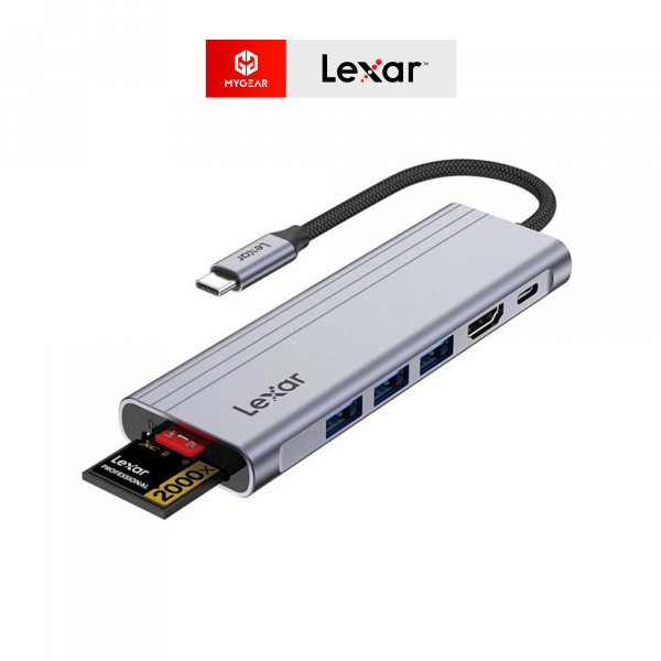 Bộ chia Hub USB-C 7-in-1 Lexar H31 LPAH31N-RNHNG 