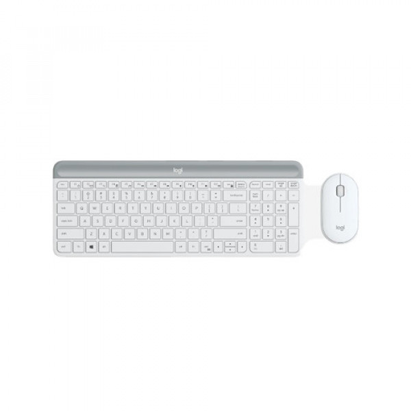 Bộ bàn phím chuột không dây Logitech MK470 USB-Wireless (Màu trắng)