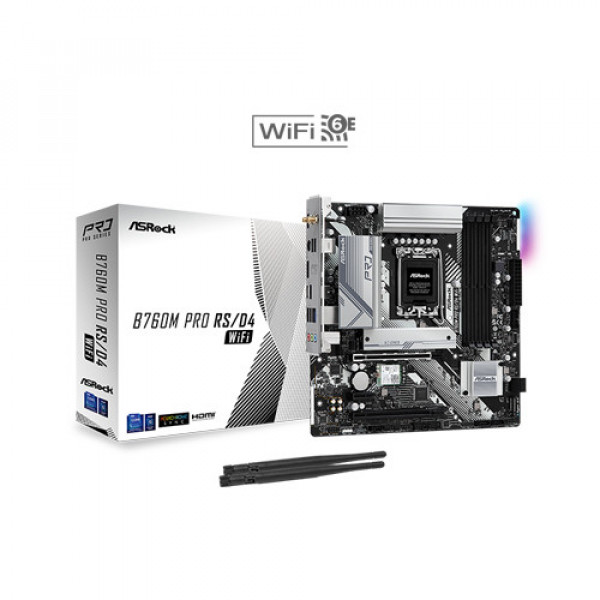 Bo mạch chủ ASROCK B760M Pro RS/D4 WiFi DDR4 (M2, HDMI, Displayport)