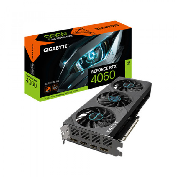 Card màn hình GIGABYTE GeForce RTX 4060 EAGLE OC 8G 8GB GDDR6 (N4060EAGLE-OC-8GD)