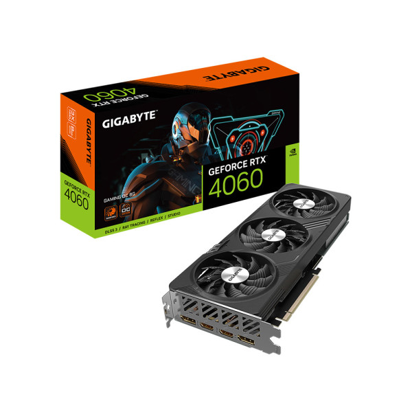 Card màn hình VGA Gigabyte GeForce RTX­­ 4060 GAMING OC 8GB (GV-N4060GAMING OC-8GD)