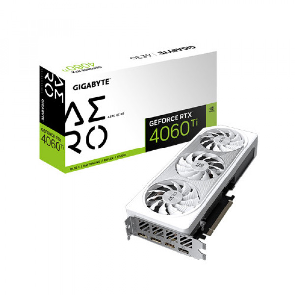 Card màn hình GIGABYTE GeForce RTX 4060 Ti AERO OC 8G (GV-N406TAERO-OC-8GD)