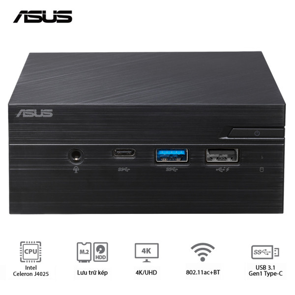 Máy bộ Mini PC Asus PN40-BBC910MV (Celeron J4025/ UHD 600)