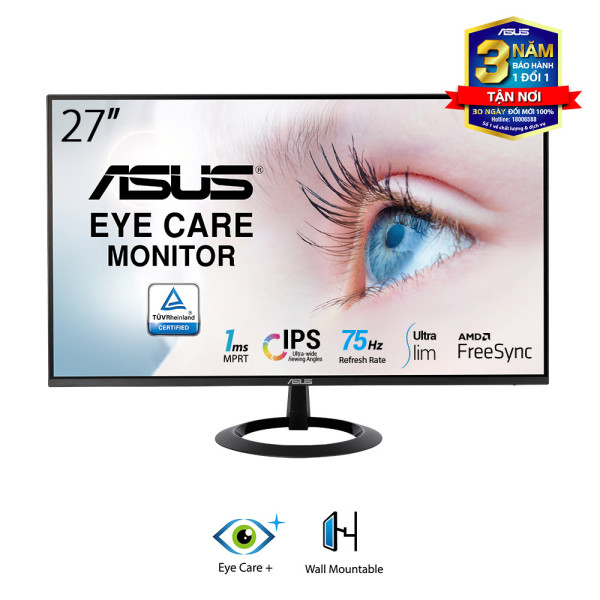 Màn hình Asus VZ27EHE Eye Care Monitor 27 inch FHD IPS 75Hz (HDMI, VGA)