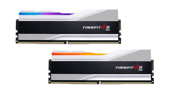 Bộ nhớ Ram PC G.Skill Trident Z5 RGB 64GB (2x32GB) 6000MHz DDR5 Silver F5-6000J3040G32GX2-TZ5RS