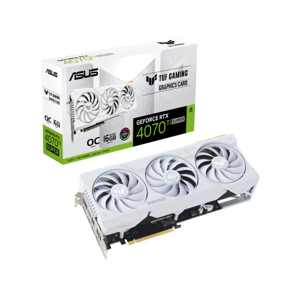 Card màn hình ASUS TUF Gaming GeForce RTX 4070 Ti SUPER White OC Edition 16GB GDDR6X