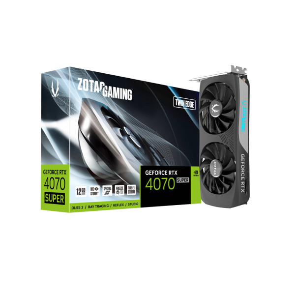 Card màn hình ZOTAC GAMING GeForce RTX 4070 SUPER Twin Edge 12GB GDDR6X