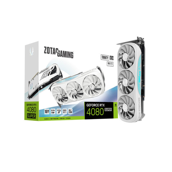 Card màn hình ZOTAC GAMING GeForce RTX 4080 SUPER Trinity OC White 16GB GDDR6X