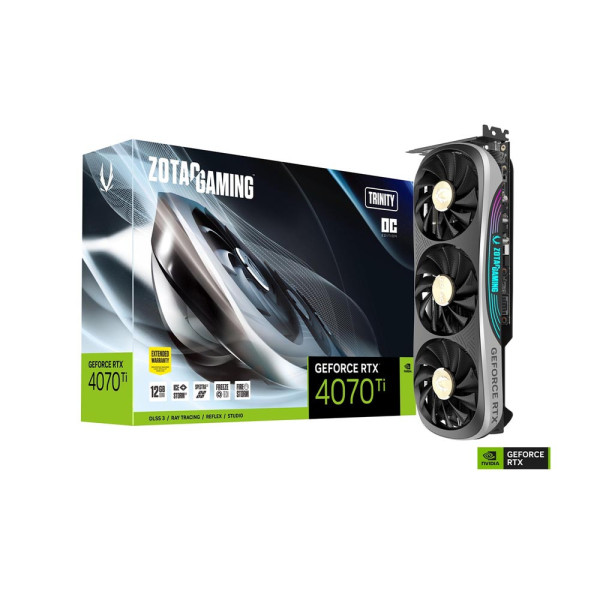 Card màn hình ZOTAC GAMING GeForce RTX 4070 Ti SUPER Trinity OC Black 16GB GDDR6X