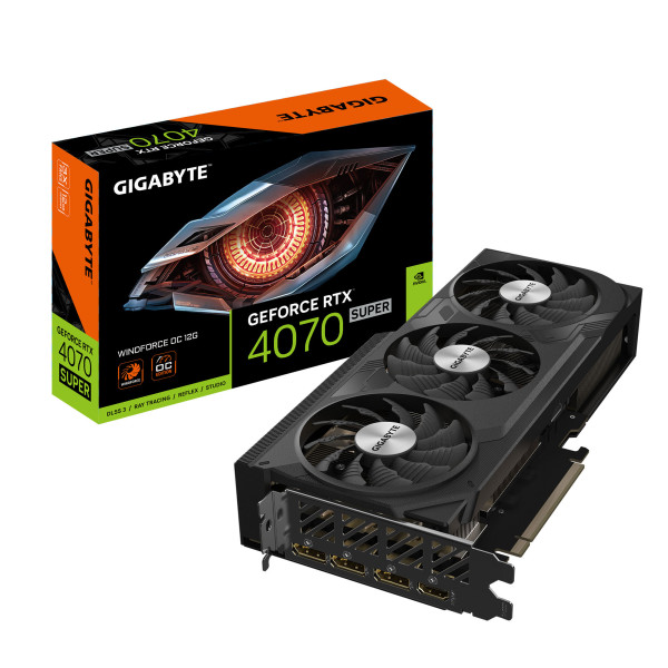 Card màn hình Gigabyte GeForce RTX 4070 SUPER Windforce OC 12GB GDDR6X (GV-N407SWF3OC-12GD)