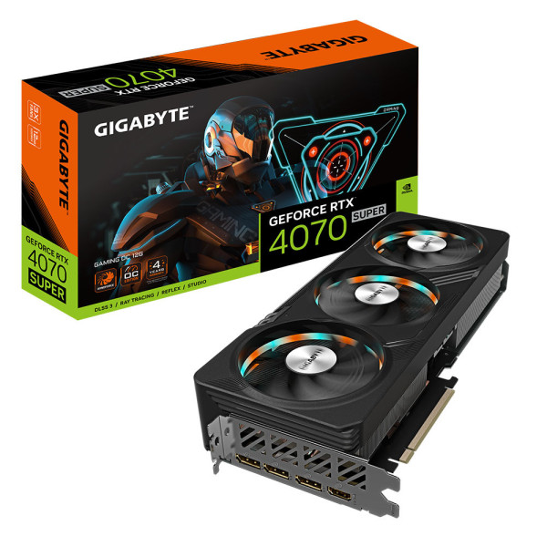 Card màn hình Gigabyte GeForce RTX 4070 SUPER Gaming OC 12GB GDDR6X (GV-N407SGAMING OC-12GD)