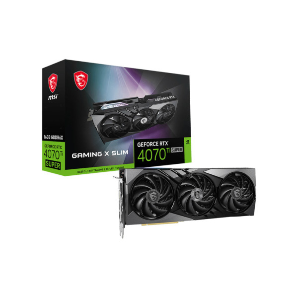 Card màn hình MSI GeForce RTX 4070 Ti SUPER Gaming X Slim 16GB GDDR6X