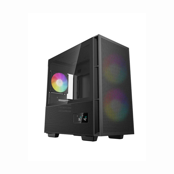 Vỏ Case Máy Tính Deepcool CH360 DIGITAL AirFlow M-ATX Type C Black/ White