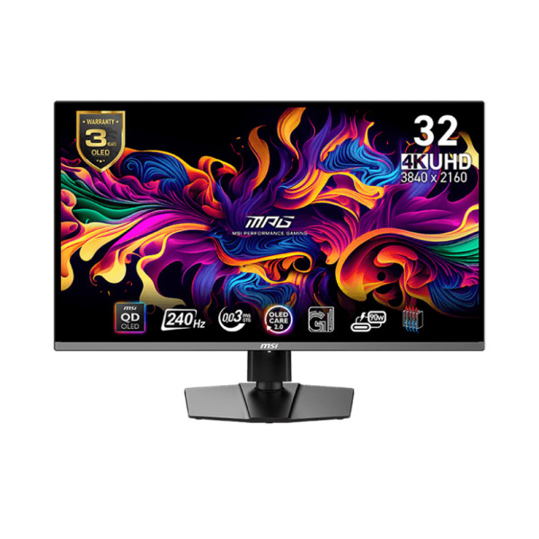 Màn Hình Gaming MSI MPG 321URX QD-OLED (31.5 Inch / 240Hz / 4K UHD / 0.03ms / QD-OLED)